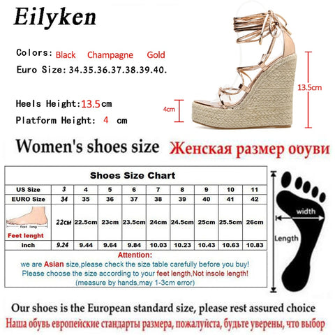 Lace-up Peep toe Wedges High Heels Elegant Sandals – lastrafashion