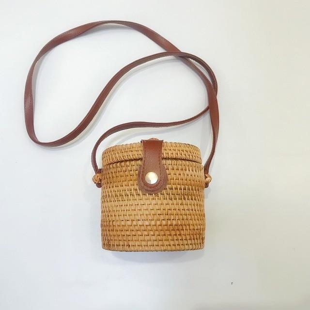 Retro Rattan Bucket Tote Bag – lastrafashion