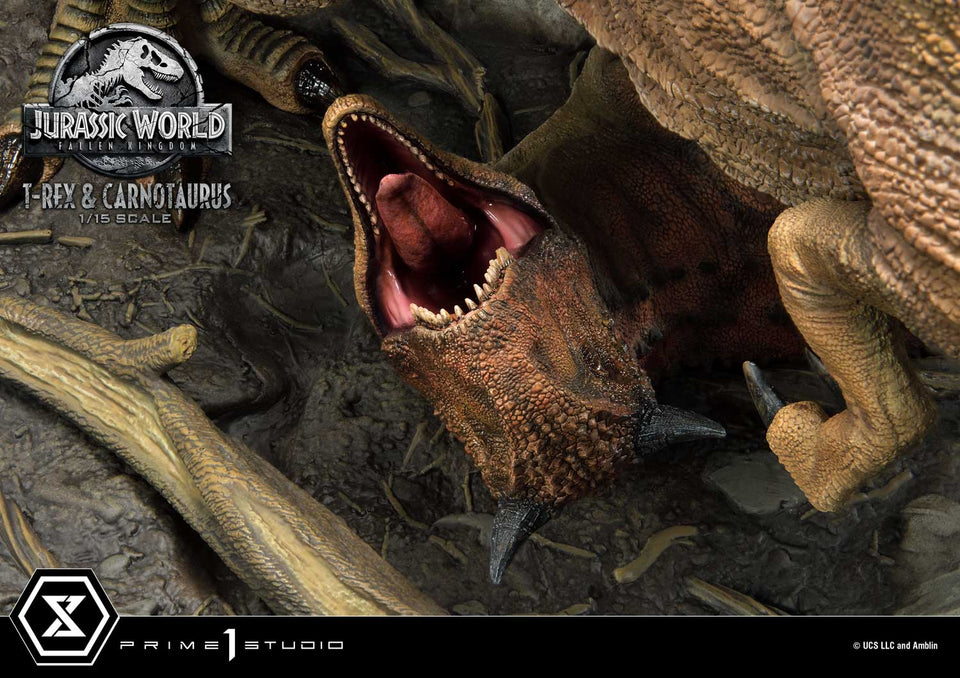 Prime 1 Studio T-Rex & Carnotaurus (Jurassic World: Fallen Kingdom) (Regular Version) 1/15 Scale Statue