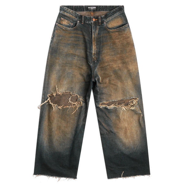 Balenciaga Ripped Detail Denim Jeans  Farfetch