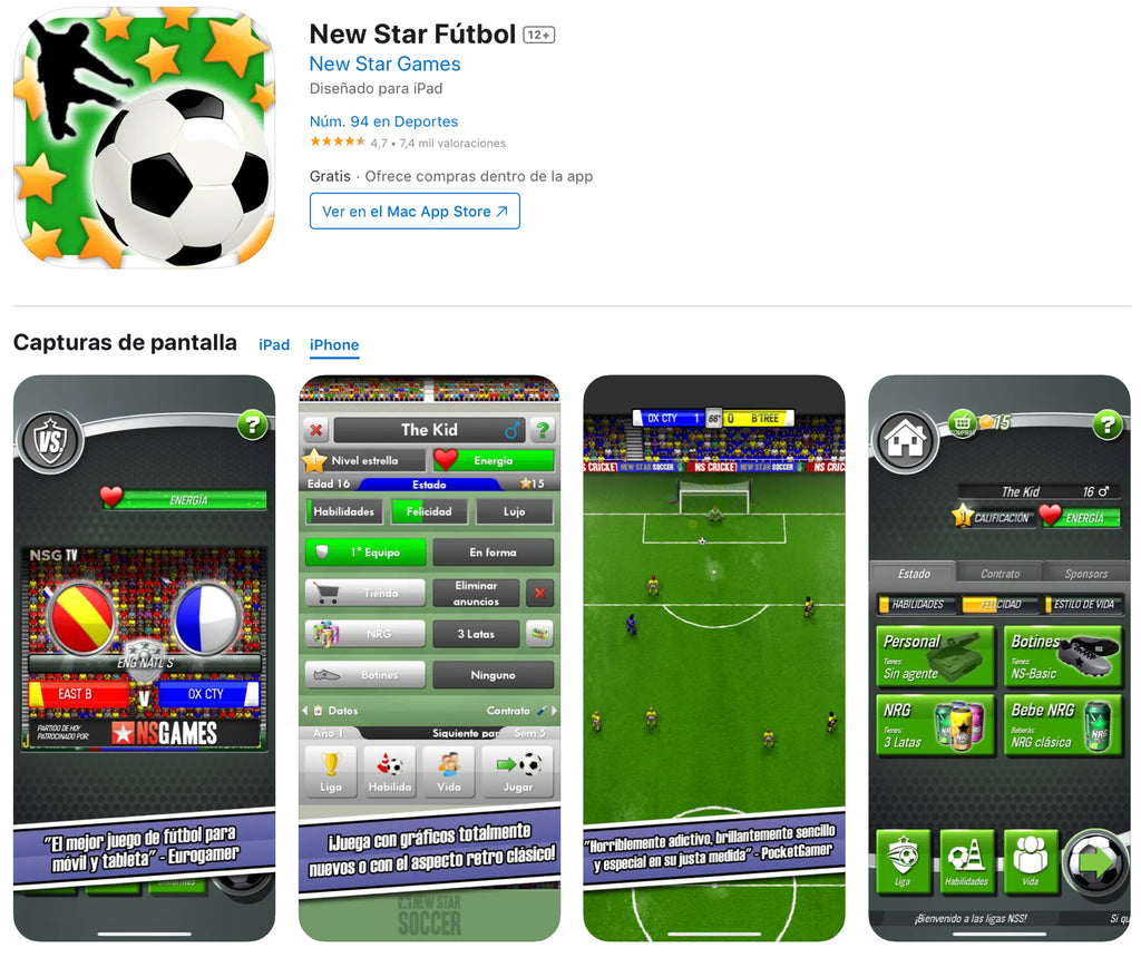 2 - Los 4 mejores juegos de football para tu iPhone