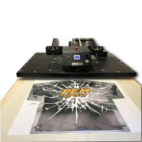 maxi press manual heat press full t shirt application