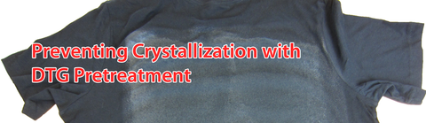 garment printing pretreatment crystalization