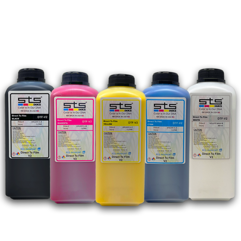 DTF COMPLETE SUPPLY BUNDLE (13INCH PETFILM, 5 BOTTLES OF 1 LITER INK