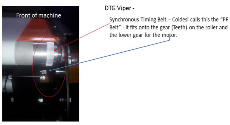 DTG Viper PF timing Belt repair 1