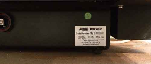 DTG ViPER serial number 