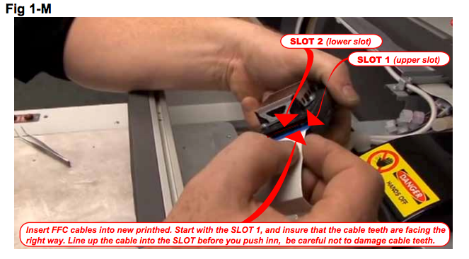 M2 PRINTHEAD CABLE REPLACEMENT