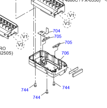 Epson 4880 felt print head pad