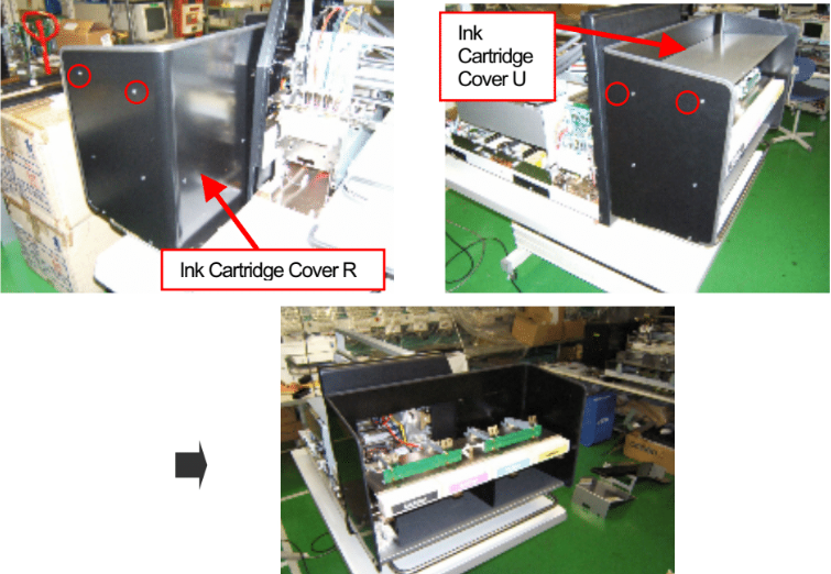 Cartridge Cover Removal Step 2