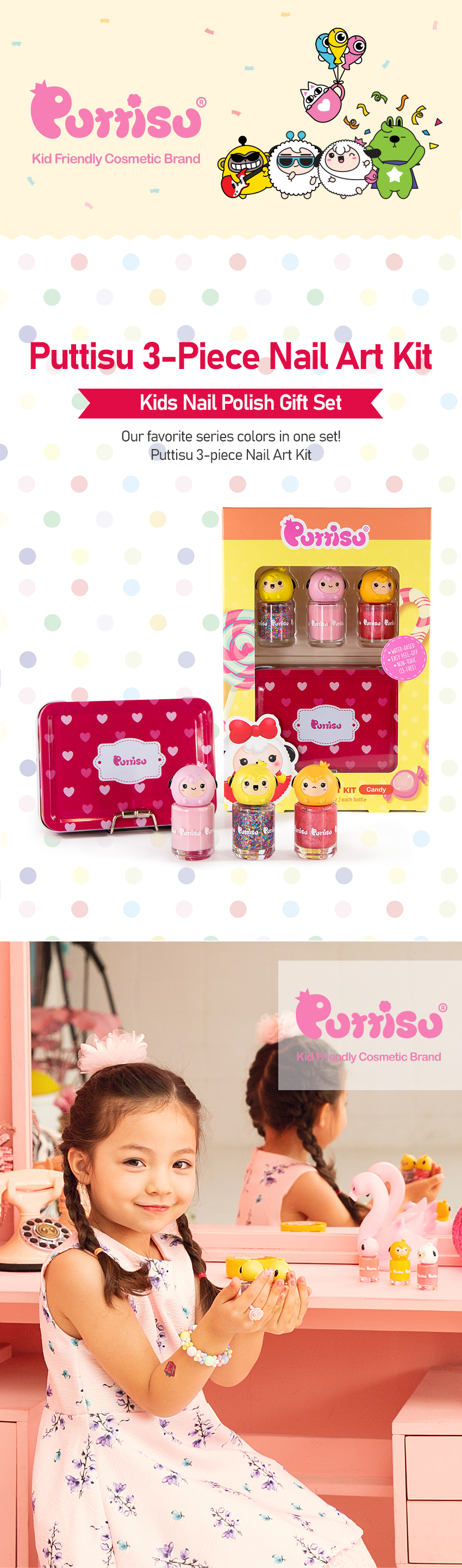 Crafts Gifts for 6 7 8 9 Year Old Girls, Kids Nail Kits Sets for Teenage