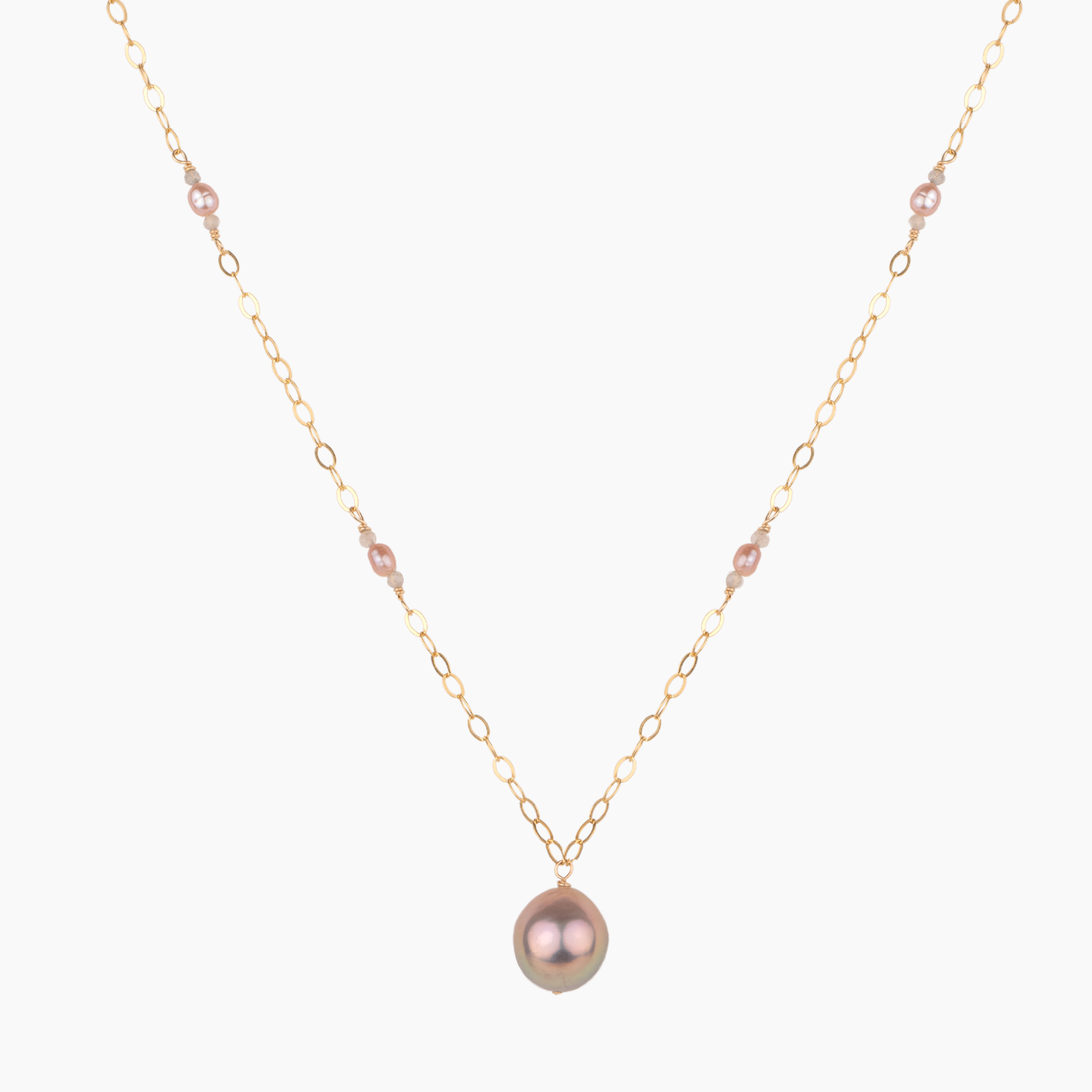 Image of Valentina Pink Pearl Necklace  