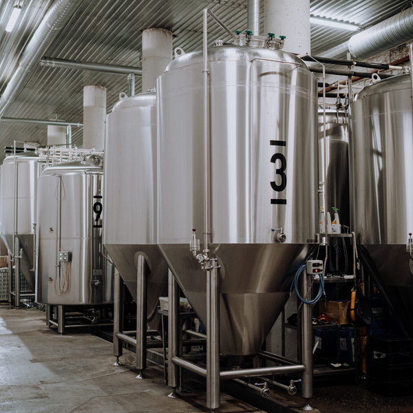 Huge machines in breweries