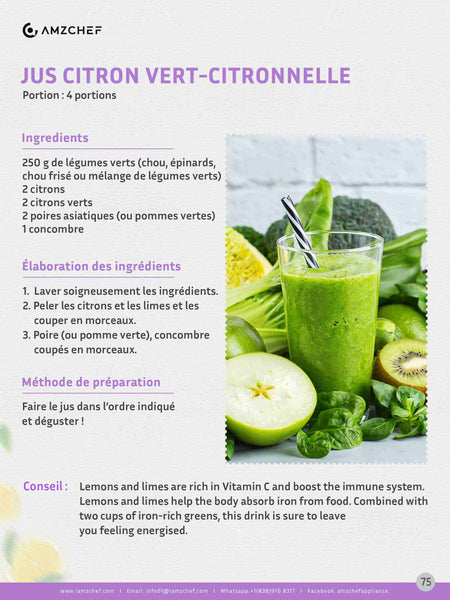 JUS CITRON VERT-CITRONNELLE