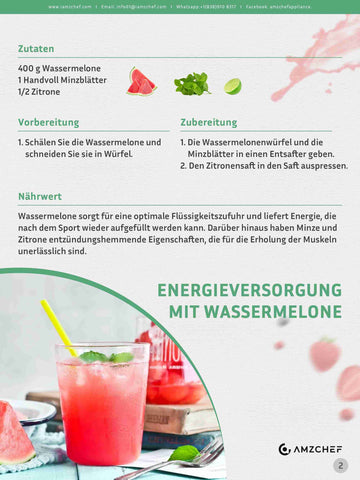 Energieversorgung mit Wassermelone