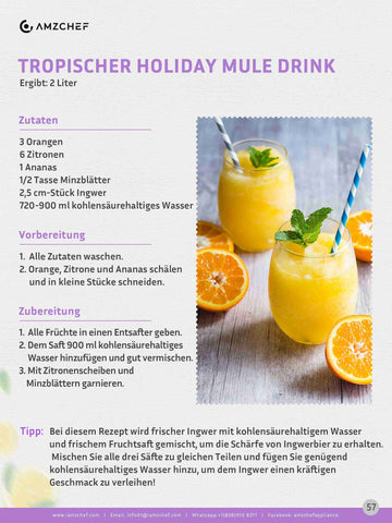 Tropischer Holiday Mule Drink