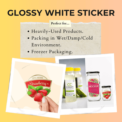 Glossy White Sticker Best Usage