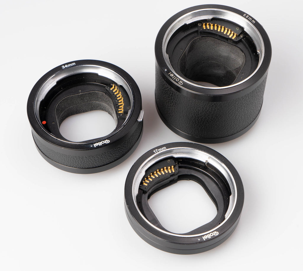 vleugel glas goud 3 pc Extension Ring Set (older style for SLX and Rollei 6000 Series) U