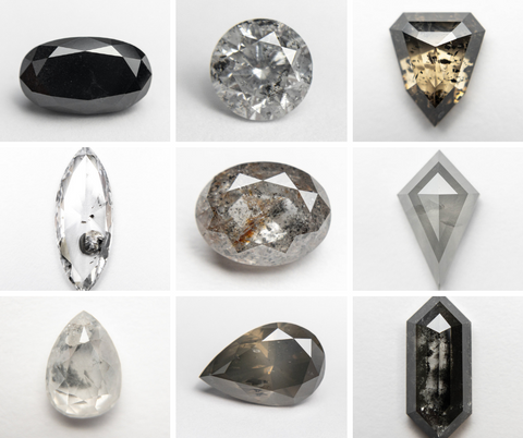 Types of Inclusions in Salt & Pepper Diamonds
