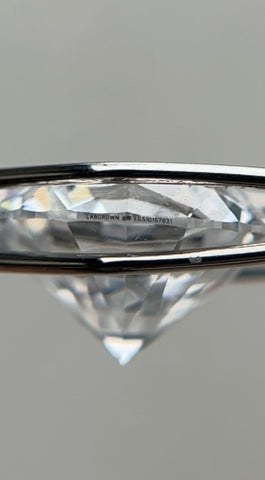 Serial Number Inscription on Lab-Grown Diamond