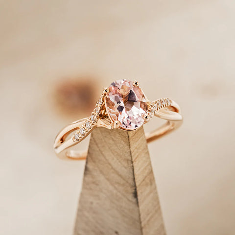 "Roslyn" With Morganite Engagement Ring