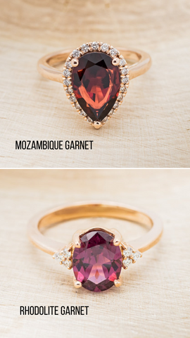 Mozambique Vs. Rhodolite Garnet Color Difference
