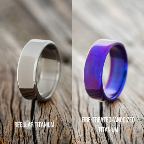 Regular vs Anodized Titanium Band