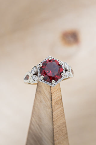 "Lucy In The Sky" Garnet Engagement Ring