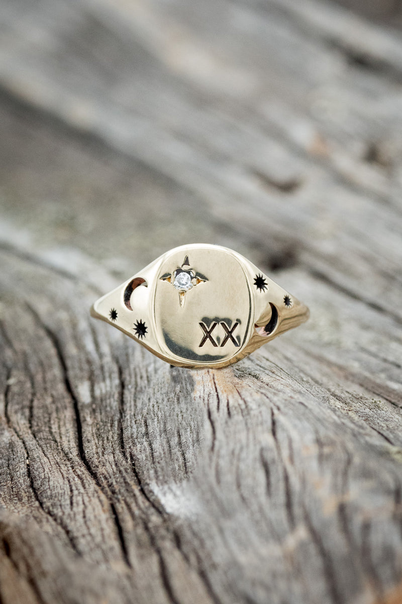 CUSTOM ENGRAVED CLASS RING / CUSTOM SIGNET RING