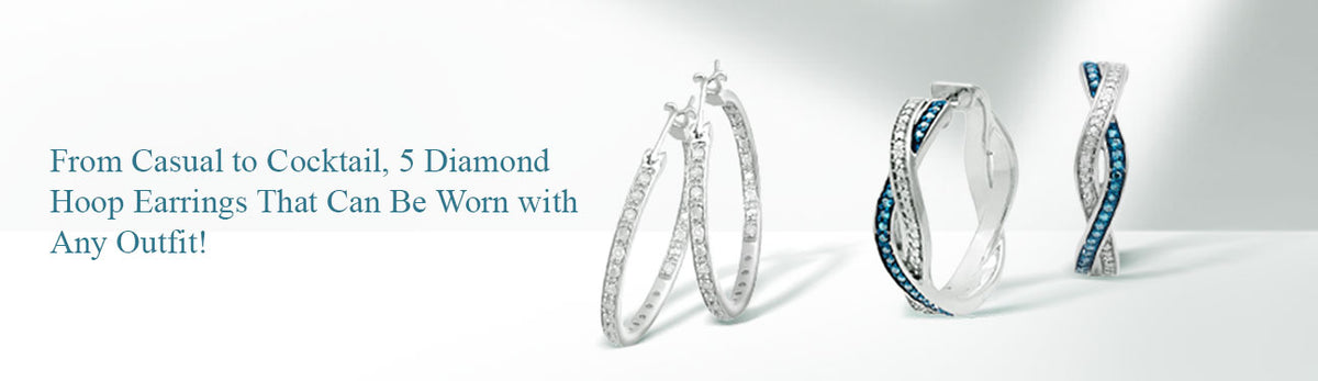5 Diamond Hoop Earrings That Can Be Worn with Any Outfit – Jewelili