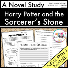 Harry Potter and the Sorcerer's Stone Novel Study Unit Cover