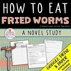 How to Eat Fried Worms Novel Study Unit Cover