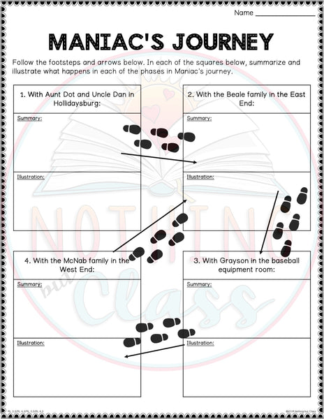 maniac magee figurative language activities