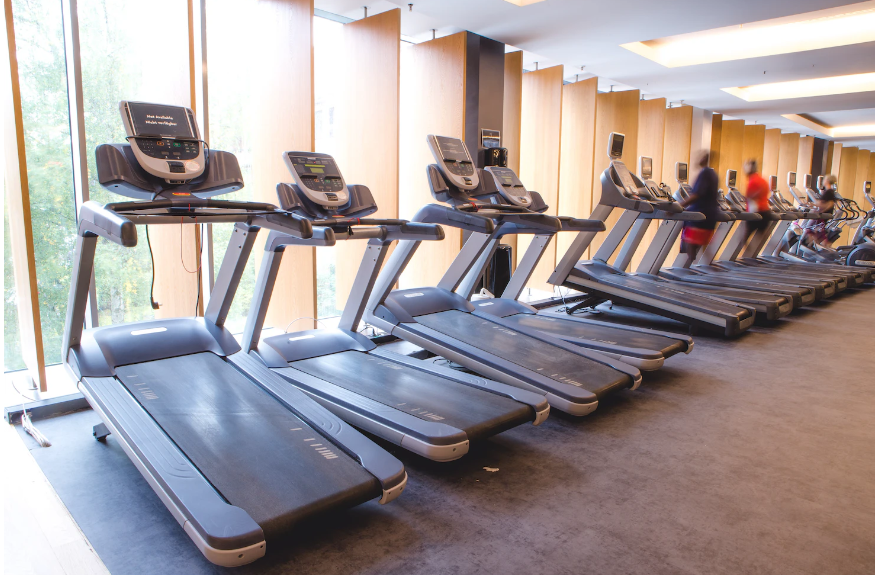 gym with treadmill