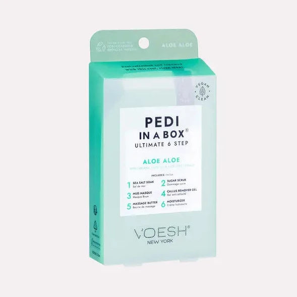 Voesh 6 Step Pedi In A Box Case (30pk) - Aloe Aloe