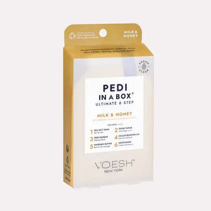 Voesh 6 Step Pedi In A Box Case (30pk) - Milk and Honey - QQ Nail Supply