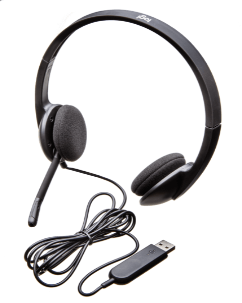 Logitech H340 USB Headset with Noise-Canceling Mic