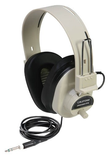 Califone 2924AVPS Deluxe Stereo Headphone - Beige