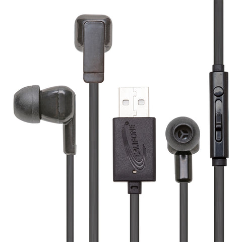 E3 Earbud with USB Plug and Mic