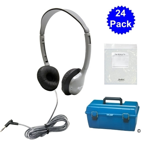 Lab Pack 24 MS2L Personal Headphones in a Carry Case