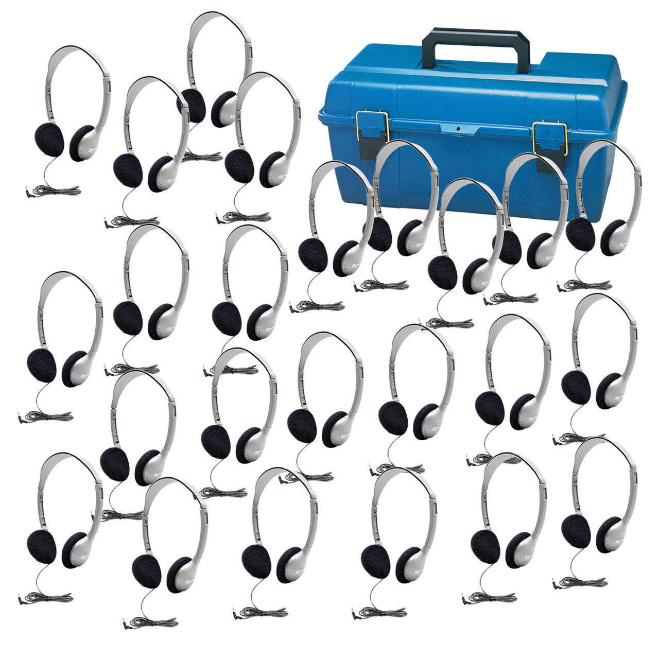 Lab Pack 24 HA2v School Headphones in Carry Case