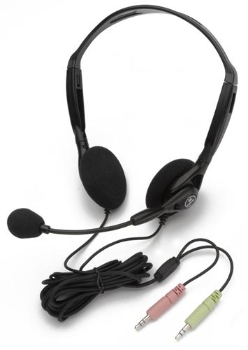 Stereo PC Headset with Dual Plugs