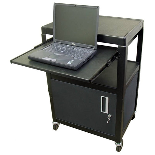 Steel Cart with Locking Security Cabinet