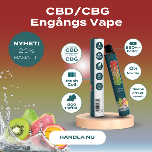 CBD cbg engångs vape 