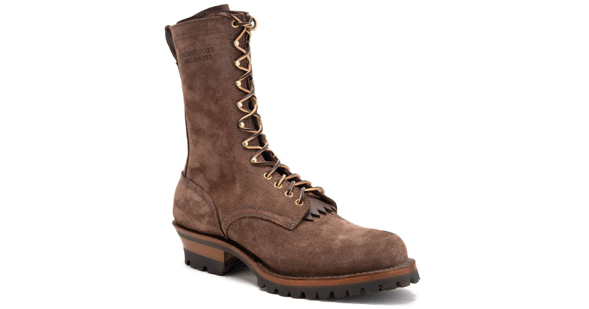 Roughout leather boots