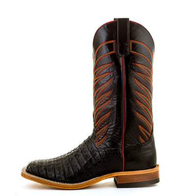 Anderson Bean Black Caiman Crocodile Belly - S3005