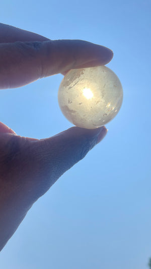Honey Calcite Sphere - Distinguished Creation