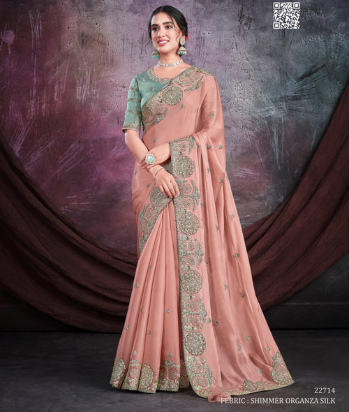 Engagement Party Wear Trendy Saree