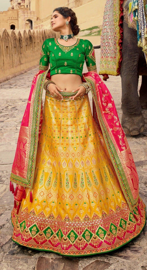 Mehndi Wear Festive Lehenga Choli