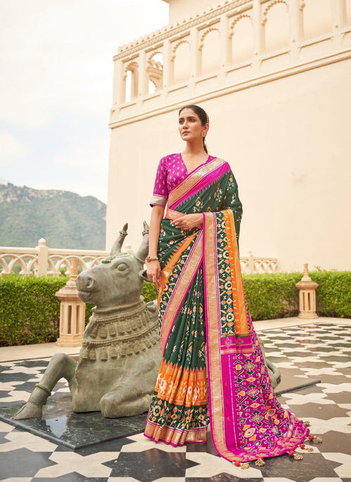 Marriage Wear Patola Festive Saree