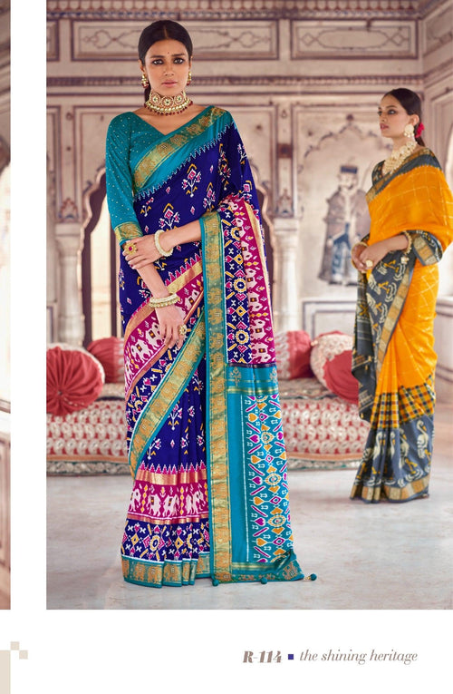 Designer Georgette Party Wear Wedding Indian Bollywood Saree With Blouse -  Glamorous - 3286975